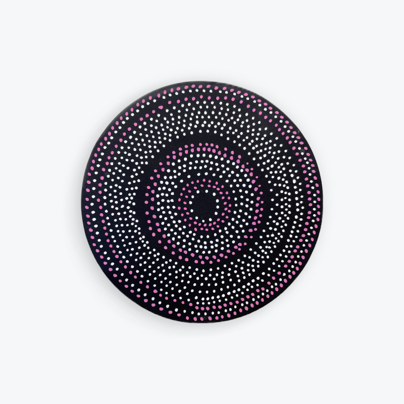 drawing, Allsorts, rondo series, 6x6 round on 5/8 inch MDF, Stella Untalan