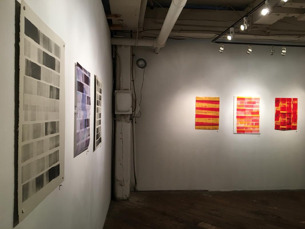 Installation of drawings and photographs at ARTSPACE1241 by Stella Untalan and Robert McNellis