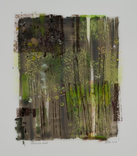 Deepening Woods mixed media by Stella Untalan